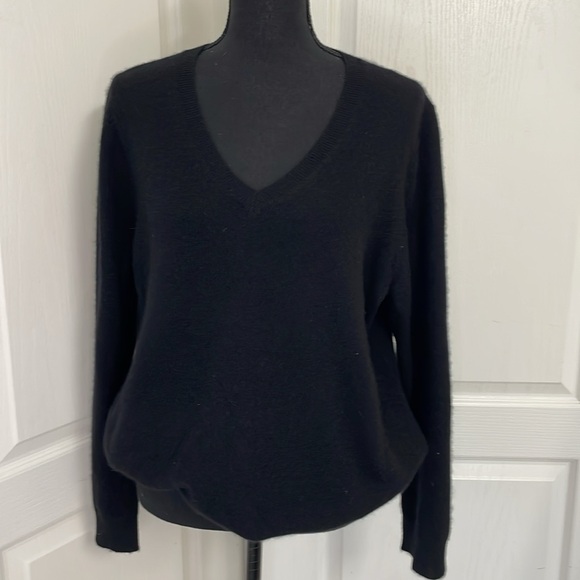 Charter Club Luxury sweater pure cashmere black XXL 2X - Picture 1 of 8